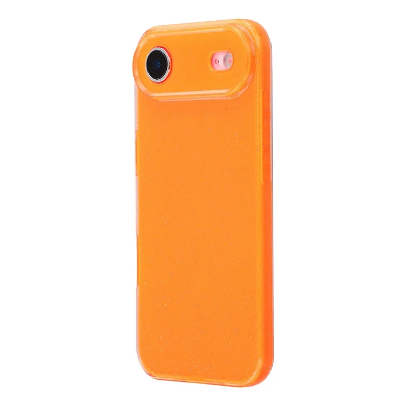 For iPhone Air Case Glitter Shockproof TPU Phone Back Cover - Orange