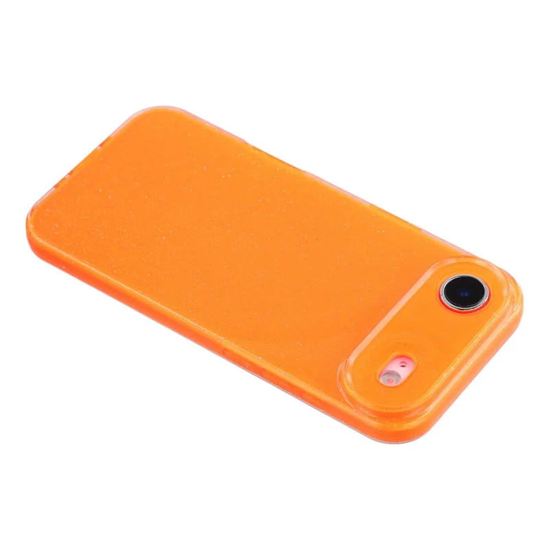 For iPhone Air Case Glitter Shockproof TPU Phone Back Cover - Orange