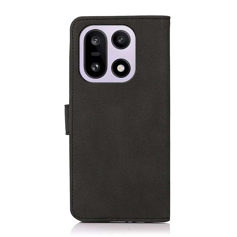 KHAZNEH Per OnePlus 15 5G Custodia Antigraffio Portafoglio in Pelle PU Stand Custodia per Telefono - Nero