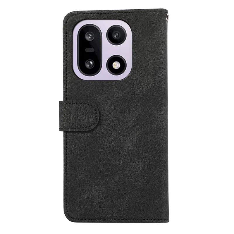 ABEEL Per OnePlus 15 5G Custodia Colore Splicing Pelle Flip Cover Telefono RFID Blocking - Nero