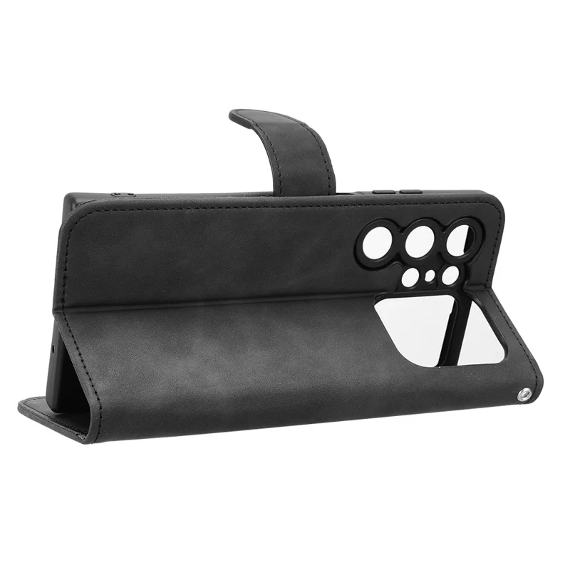 Futera skórzana na Oukitel C62 / C62 Pro, wrażenie dotyku skóry, antywypadkowa, portfelowa, z klapką - czarna