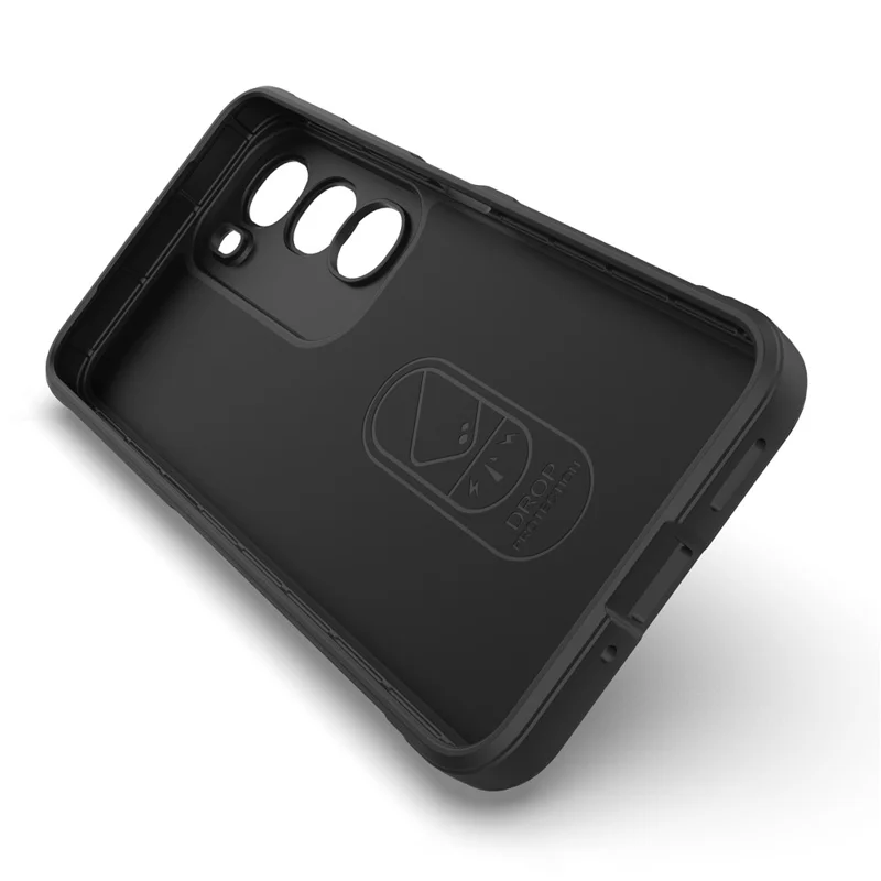 For vivo Y31 5G  /  Y21d Case Anti-Drop Soft TPU Rugged Phone Back Cover - Black