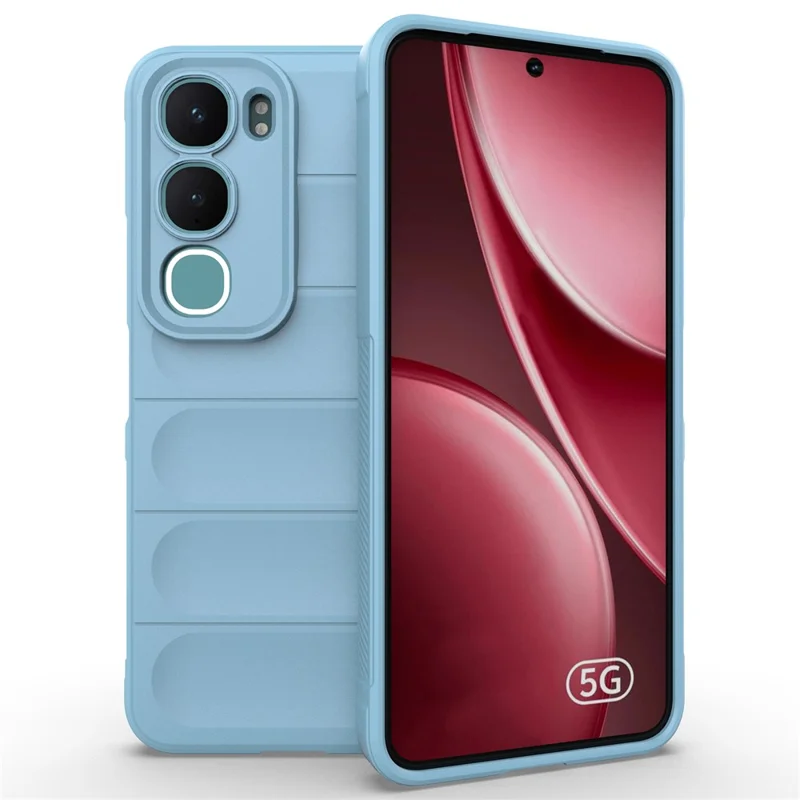 For vivo Y31 5G  /  Y21d Case Anti-Drop Soft TPU Rugged Phone Back Cover - Baby Blue
