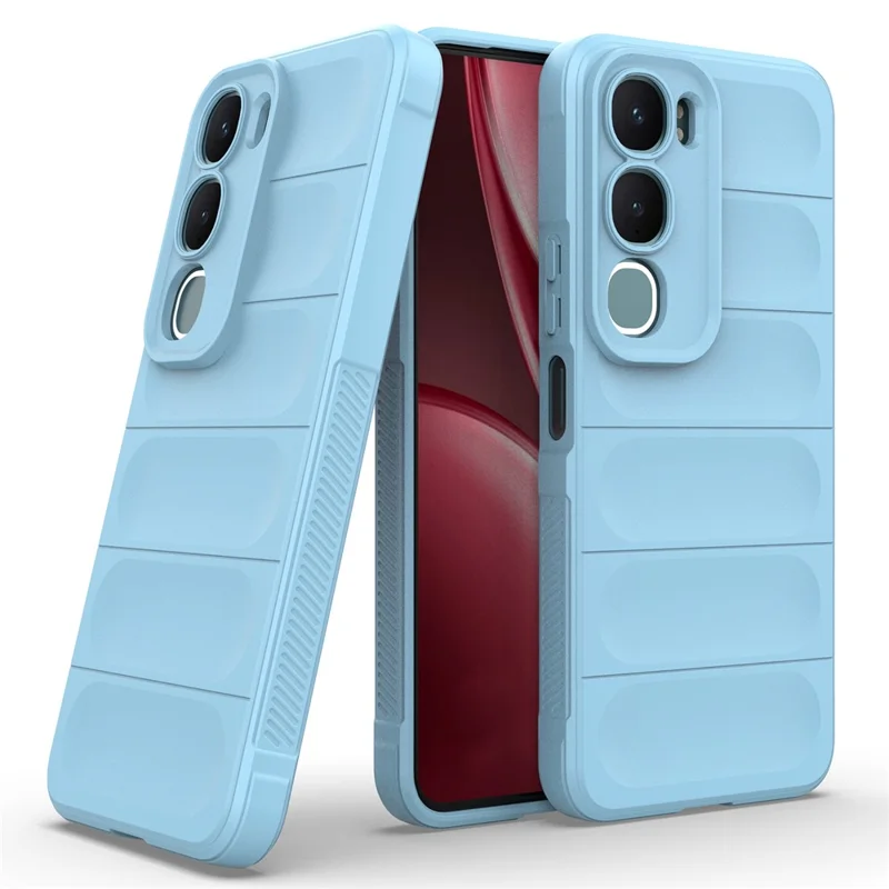 For vivo Y31 5G  /  Y21d Case Anti-Drop Soft TPU Rugged Phone Back Cover - Baby Blue