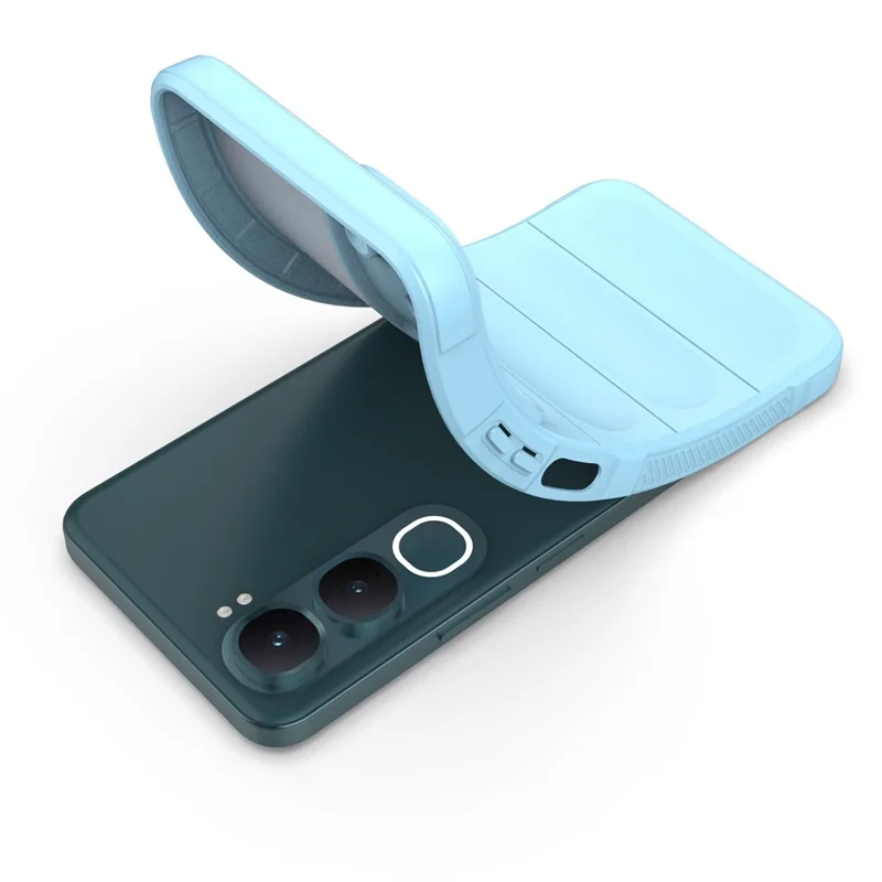 For vivo Y31 5G  /  Y21d Case Anti-Drop Soft TPU Rugged Phone Back Cover - Baby Blue