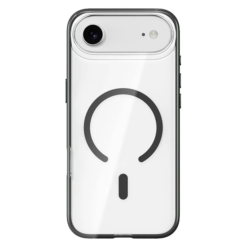 ROCK Pour Étui iPhone Air Compatible avec MagSafe PC + Coque de Téléphone Transparente Anti-Jaunissement en TPU - Noir