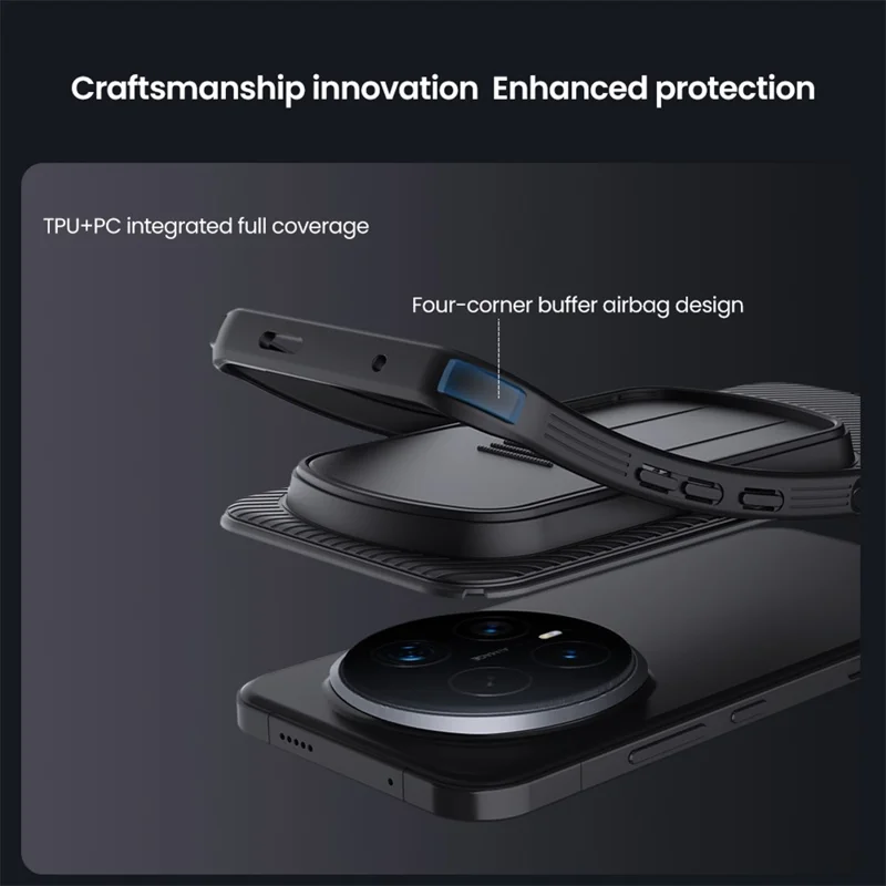 NILLKIN Camshield Pro Series for Honor Magic8 Pro 5G Case PC + TPU Slide Camera Lid Phone Cover