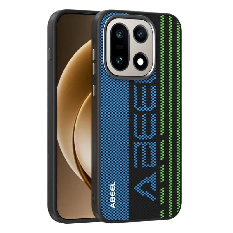 ABEEL For OnePlus 15 5G Magnetic Case Micro-Embossing 6D Printed PC TPU Aluminum Alloy Leather Phone Cover - Outstanding No. 1