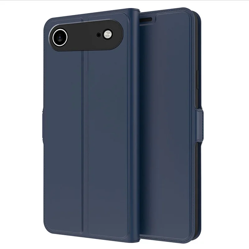 For iPhone Air Case Shockproof TPU Inner Shell Leather Phone Cover Card Slot - Blue