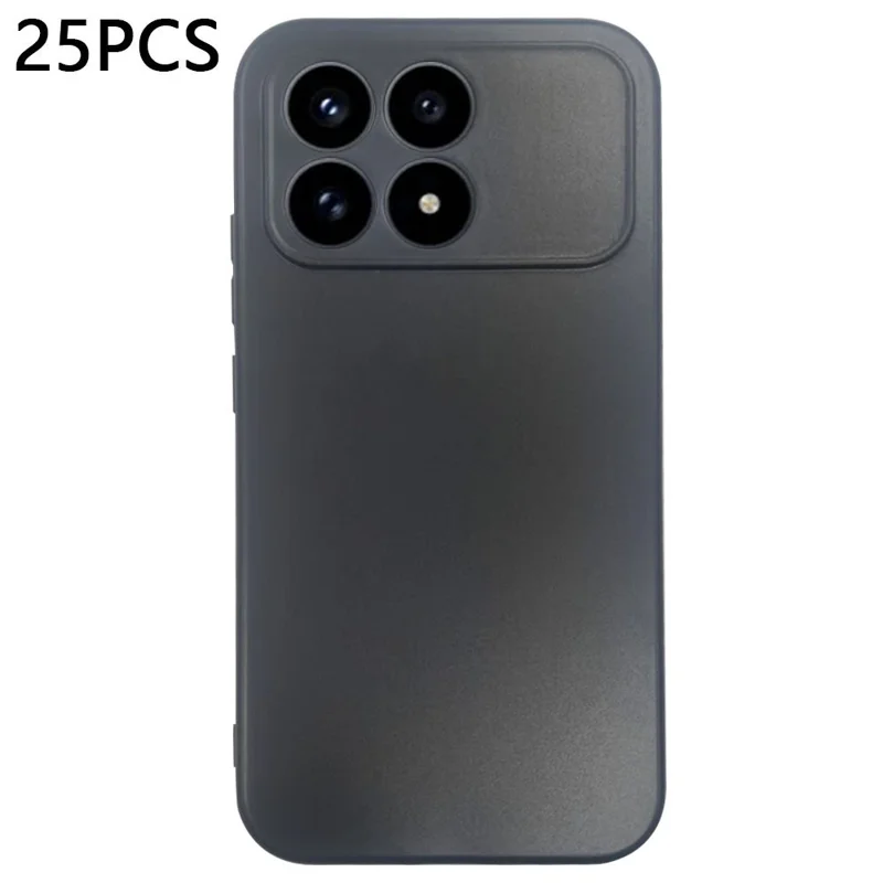 Bulk Purchasing 25Pcs For Xiaomi Redmi K90 5G / Poco F8 Pro Case 1.2mm TPU Matte Phone Cover - Black
