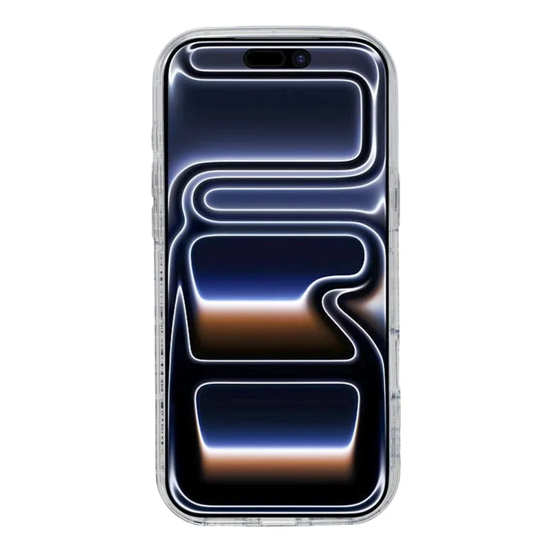 Чехол для iPhone 17 Pro DIY Butterfly Glitter Epoxy Soft TPU Задняя крышка телефона - Белый