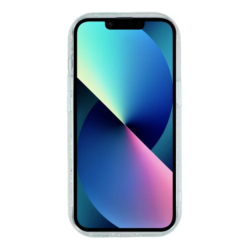 iPhone 13 Hülle DIY Schmetterling Glitzer Epoxid Weiche TPU Handyhülle - Grün