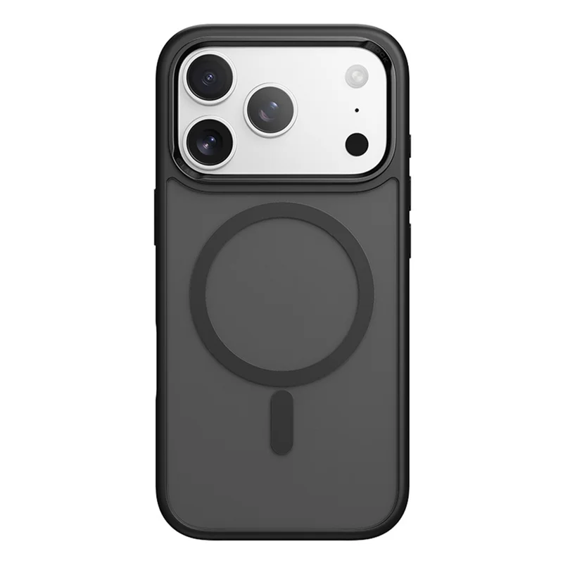 ROCK Para iPhone 17 Pro Capa Magnética Compatível com MagSafe Pele-Toque PC + Capa de Telefone TPU - Preto