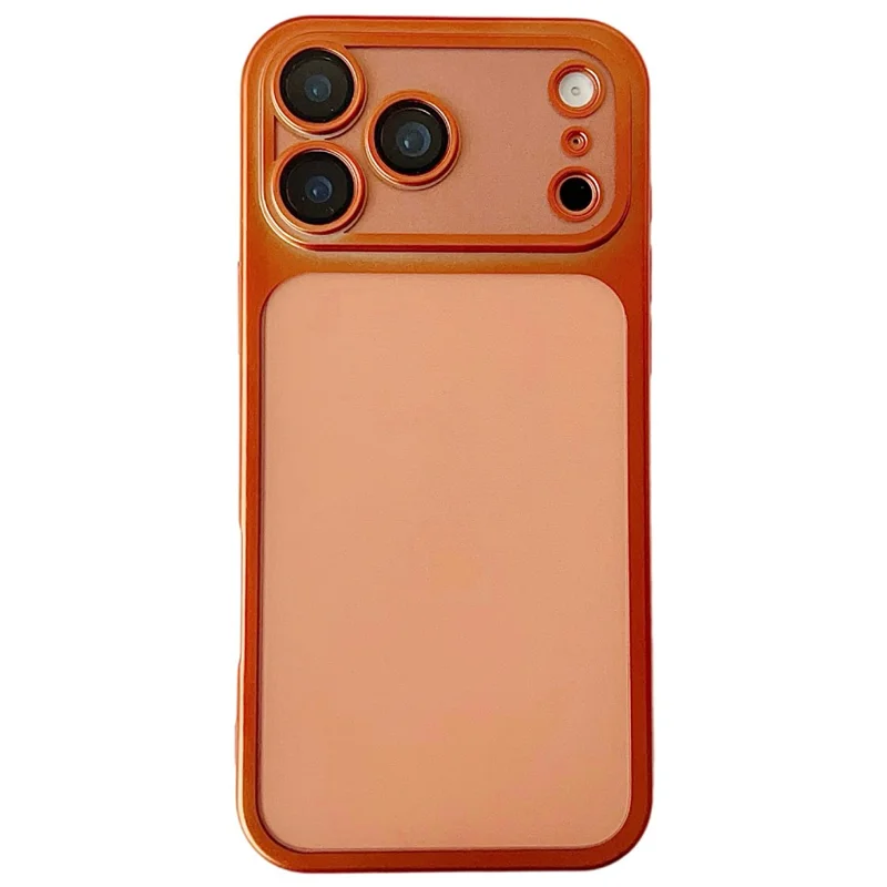 For iPhone 17 Pro Max Case Matte Anti Drop TPU + PC Phone Back Cover - Orange