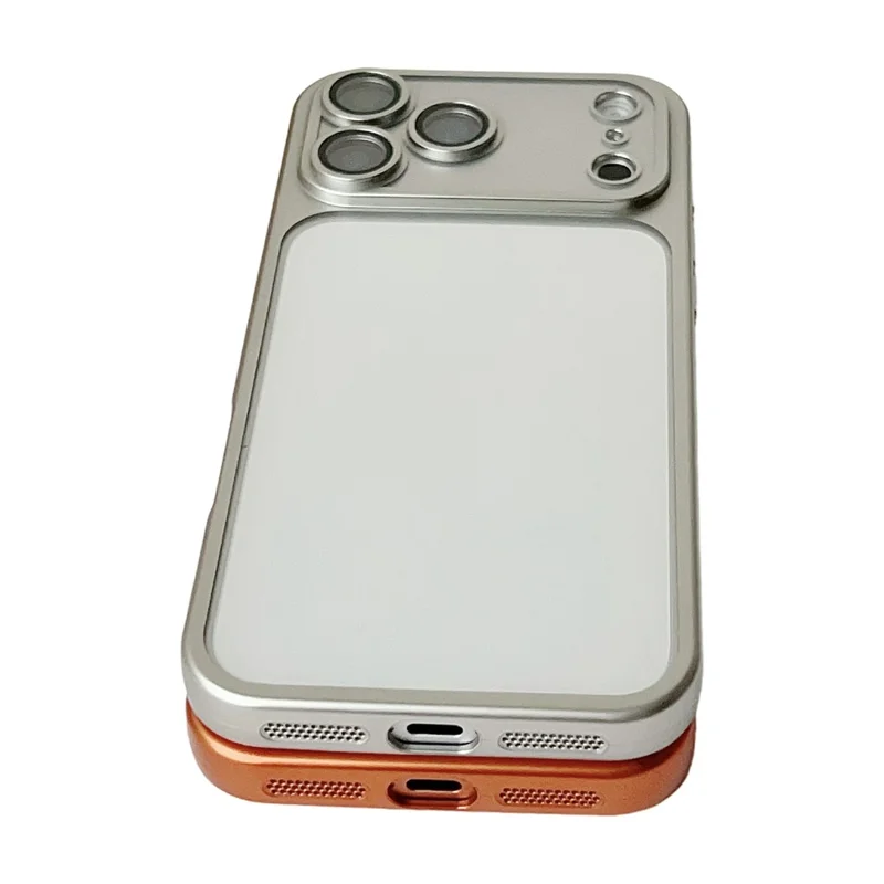 For iPhone 17 Pro Max Case Matte Anti Drop TPU + PC Phone Back Cover - Orange