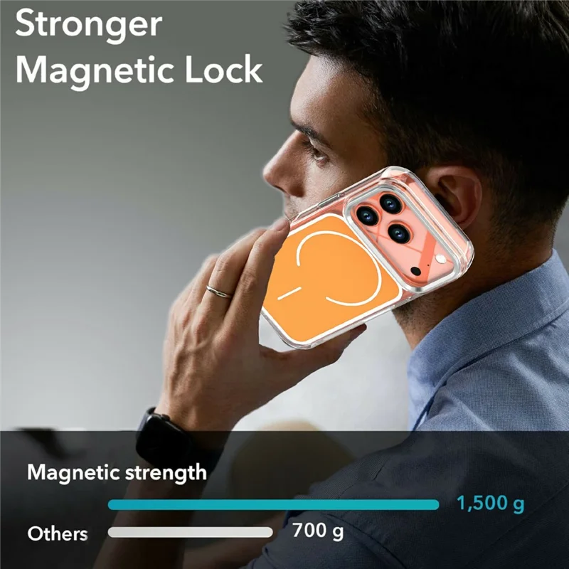 For iPhone 17 Pro Case Compatible with MagSafe Electroplated Acrylic TPU Phone Back Cover - Black