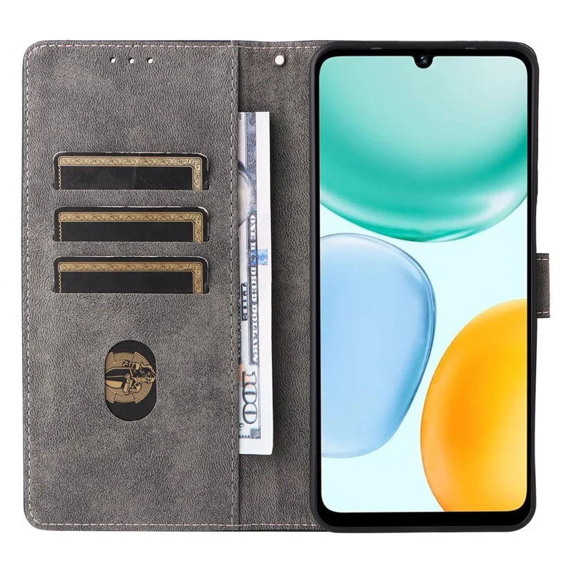 PU Leather Case for Honor X5c 4G / X5c Plus 4G / Play10A 4G Wallet RFID Blocking Phone Cover Stand with Strap - Brown