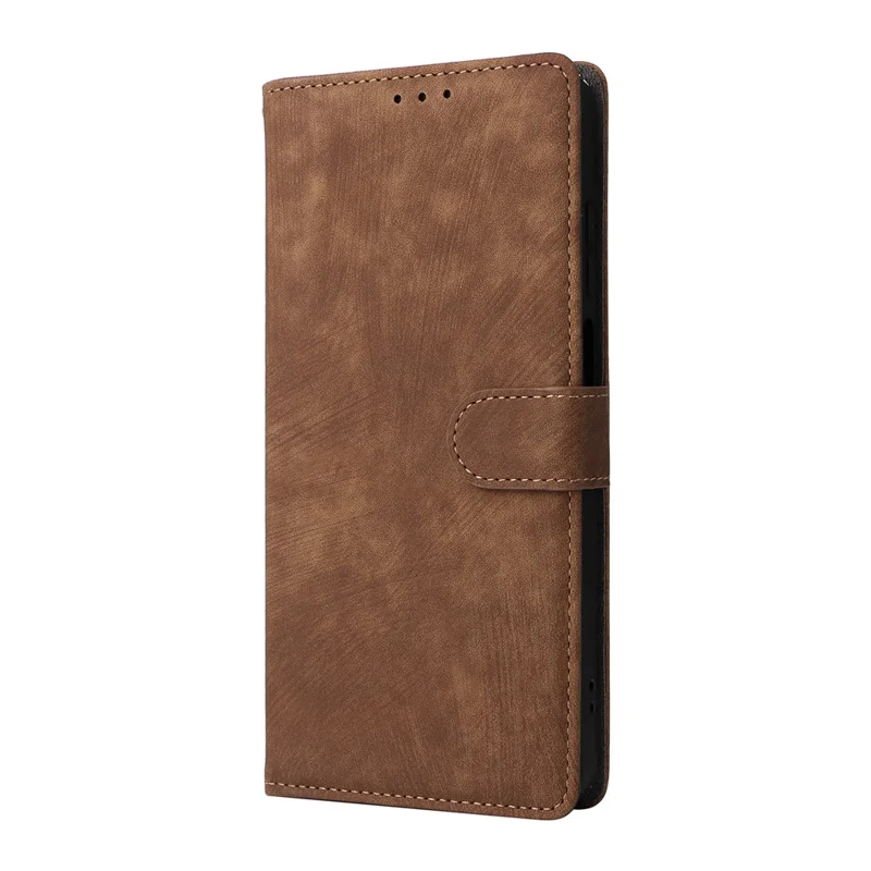PU Leather Case for Honor X5c 4G / X5c Plus 4G / Play10A 4G Wallet RFID Blocking Phone Cover Stand with Strap - Brown