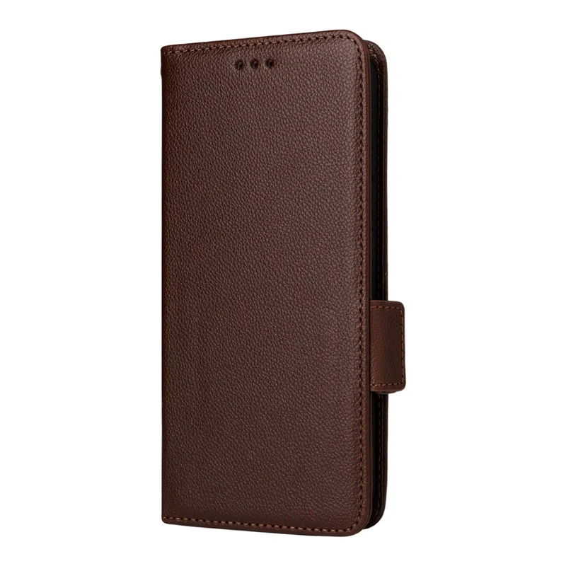 جراب لهونر ماجيك 8 5G جلد صناعي بملمس توت الليمون مع محفظة وحزام معصم - بني