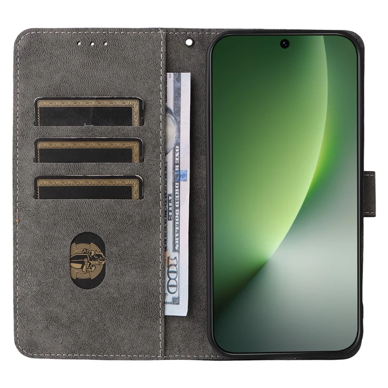 جراب لهونر ماجيك 8 5G، محفظة، يمنع إشارات RFID، من جلد PU، مع حامل وحزام - بني