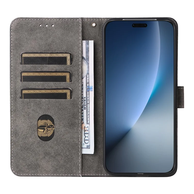 Pour l'honneur Magic8 Pro 5G Étui Portefeuille Blocage RFID Cuir PU Housse de Téléphone Support avec Sangle - Bleu