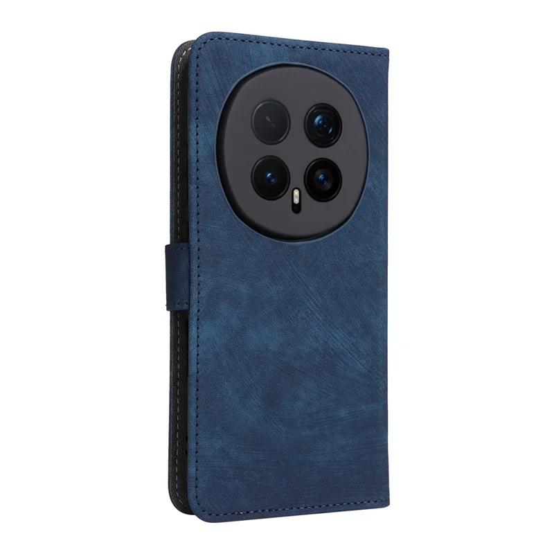 Pour l'honneur Magic8 Pro 5G Étui Portefeuille Blocage RFID Cuir PU Housse de Téléphone Support avec Sangle - Bleu