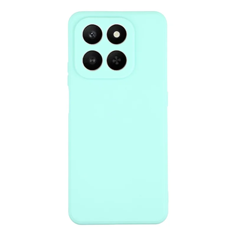 For Honor X7d 5G Case Precise Cutouts Straight Edge TPU Shockproof Phone Cover - Baby Blue