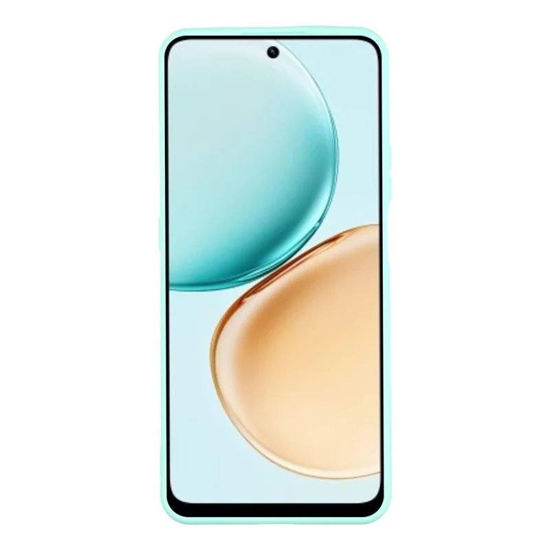 For Honor X7d 5G Case Precise Cutouts Straight Edge TPU Shockproof Phone Cover - Baby Blue