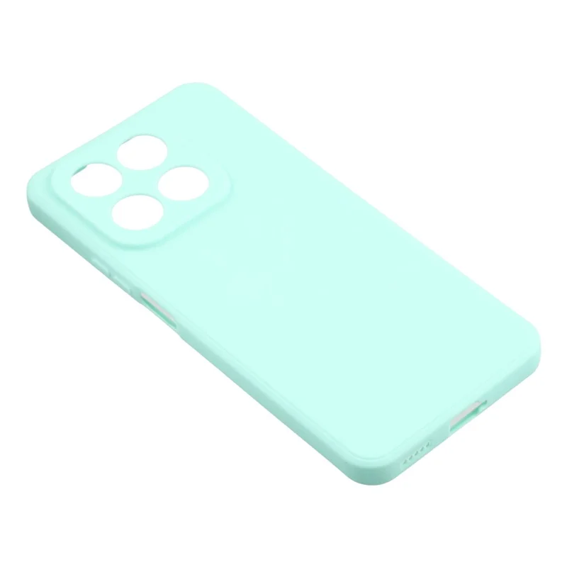 For Honor X7d 5G Case Precise Cutouts Straight Edge TPU Shockproof Phone Cover - Baby Blue