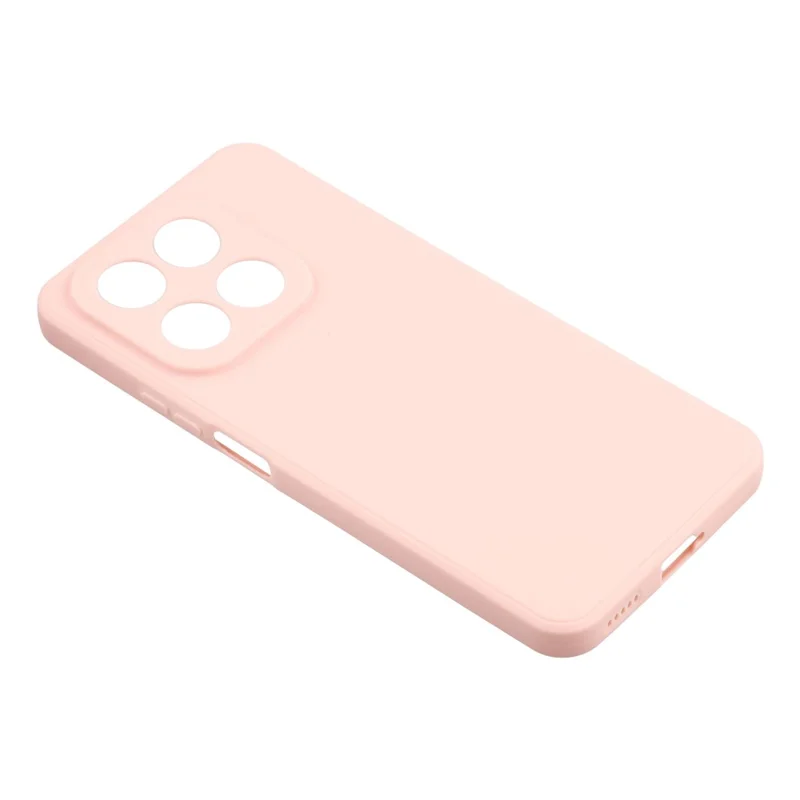 For Honor X7d 5G Case Precise Cutouts Straight Edge TPU Shockproof Phone Cover - Pink