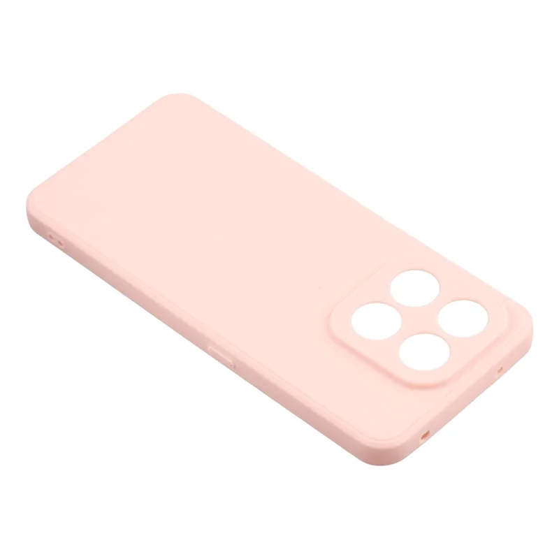 For Honor X7d 5G Case Precise Cutouts Straight Edge TPU Shockproof Phone Cover - Pink