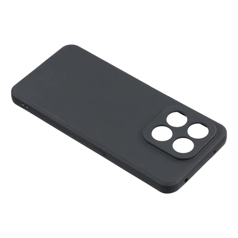 For Honor X7d 5G Case Precise Cutouts Straight Edge TPU Shockproof Phone Cover - Black