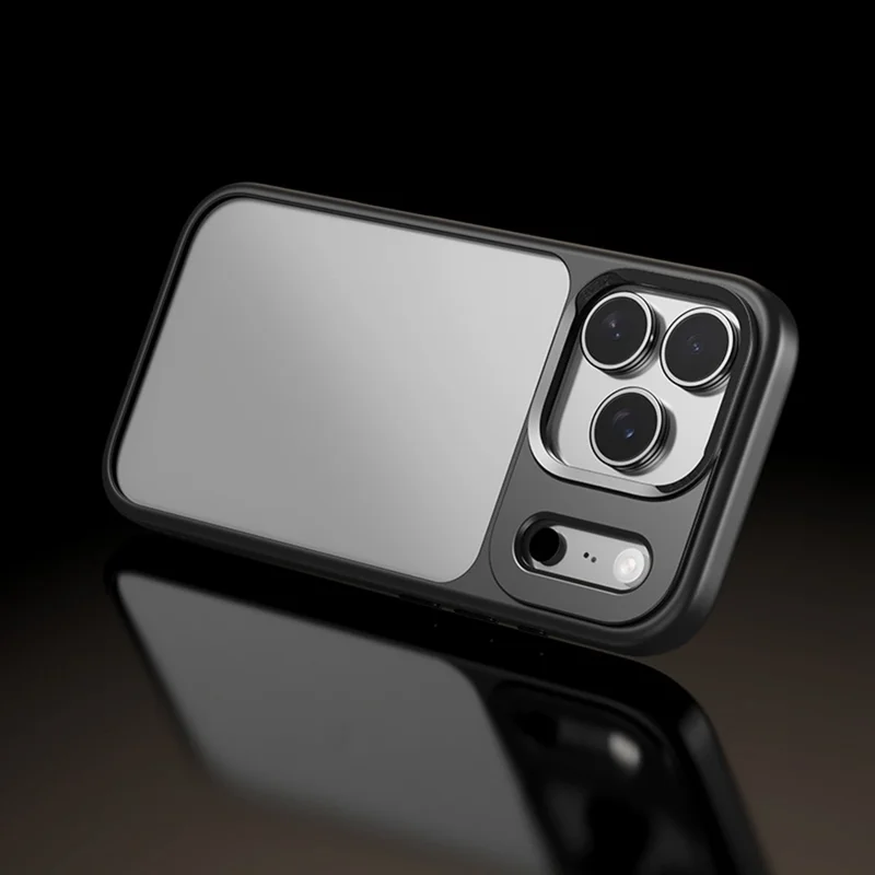 ROCK Para iPhone 17 Pro Capa de Telefone Transparente PC + TPU Capa Traseira à Prova de Choque - Preto