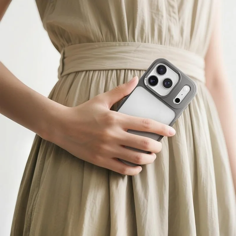 ROCK Para iPhone 17 Pro Capa de Telefone Transparente PC + TPU Capa Traseira à Prova de Choque - Preto