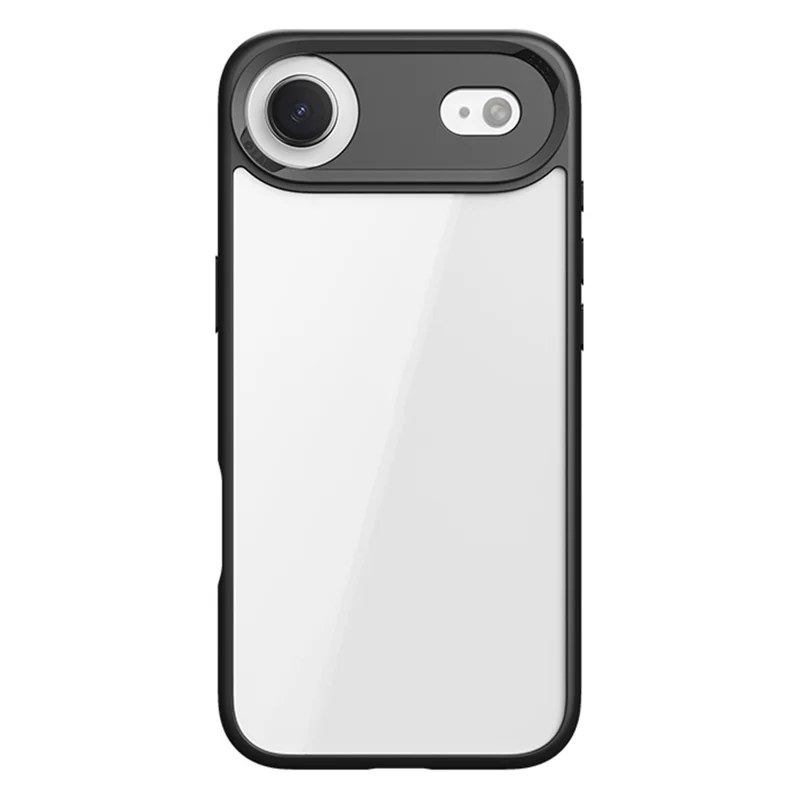 ROCK Para iPhone Air Capa de Telefone Transparente PC + TPU Capa Traseira à Prova de Choque - Preto