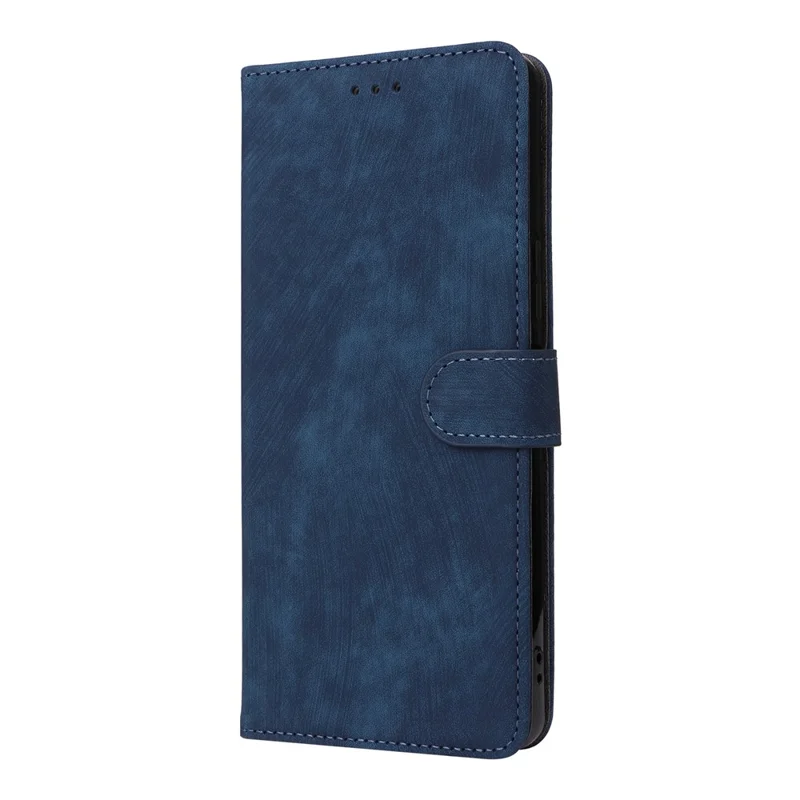 For Cubot P90 Case Wallet RFID Blocking PU Leather Phone Cover Stand with Strap - Blue