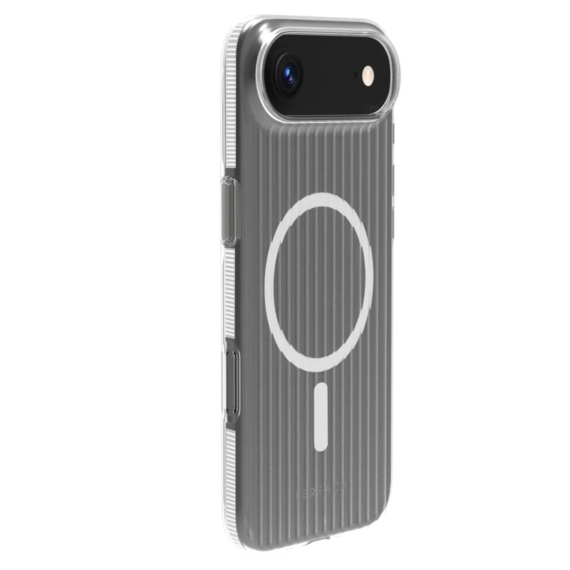 LEREACH TOC Series for iPhone Air Case Flowing Grid PC Phone Cover Compatible with MagSafe - White