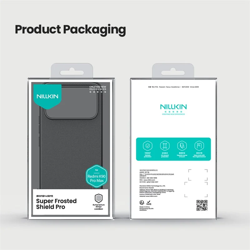 NILLKIN Frosted Shield Pro For Xiaomi Redmi K90 Pro Max 5G / Poco F8 Ultra Case Matte PC + TPU Phone Cover