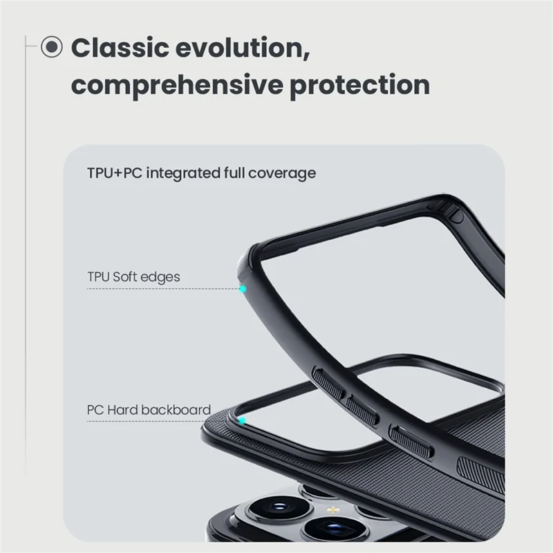 NILLKIN Frosted Shield Pro para Xiaomi Redmi K90 Pro Max 5G Capa Compatível com MagSafe PC + Capa de Telefone TPU