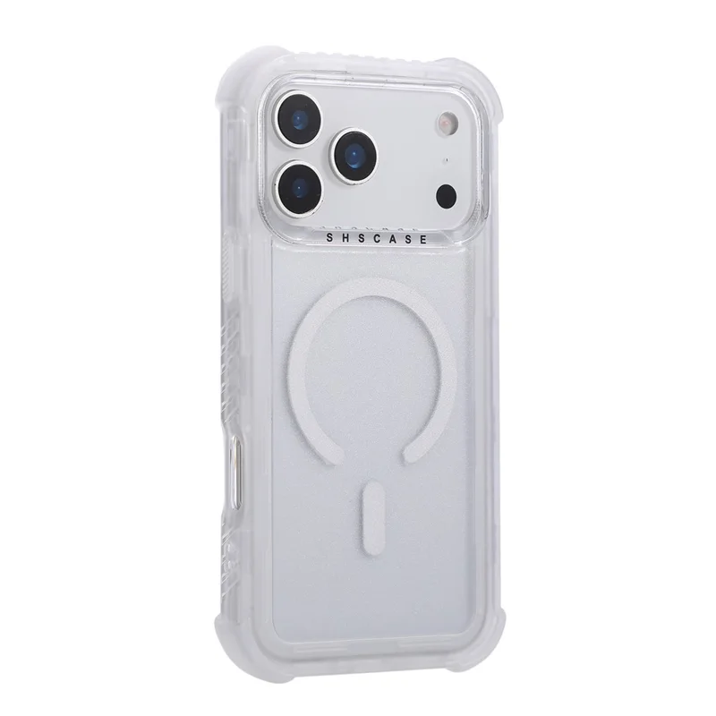 For iPhone 17 Pro Max Case Compatible with MagSafe 3 in 1 TPU + PC Shockproof Matte Phone Back Cover - White