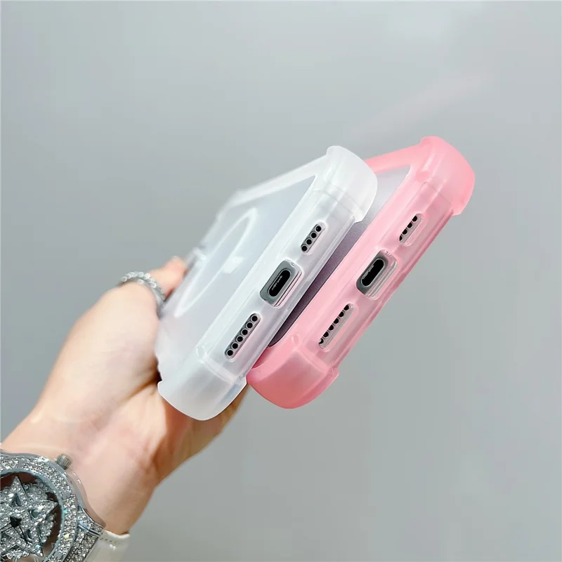 For iPhone 16 Pro Max Case Compatible with MagSafe 3 in 1 TPU + PC Shockproof Matte Phone Back Cover - Orange