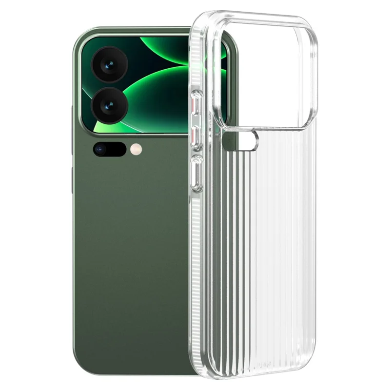 LEREACH TOC Series per Xiaomi 17 Pro Max Case Griglia fluente PC Cover per telefono - Bianco