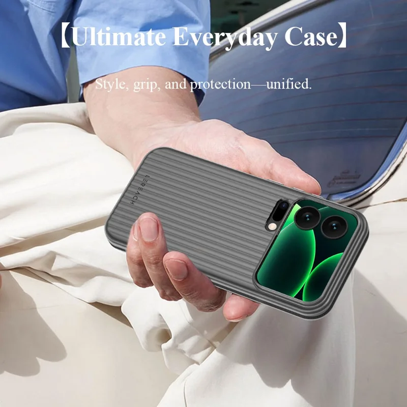 LEREACH TOC Series per Xiaomi 17 Pro Max Case Griglia fluente PC Cover per telefono - Bianco