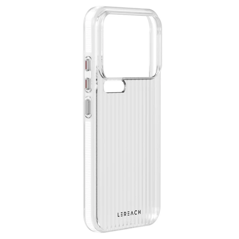 LEREACH TOC Series per Xiaomi 17 Pro Max Case Griglia fluente PC Cover per telefono - Bianco
