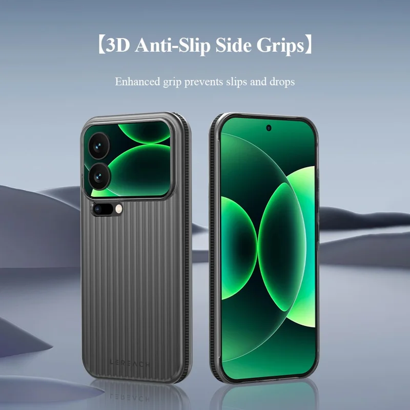 LEREACH TOC Series per Xiaomi 17 Pro Max Case Griglia fluente PC Cover per telefono - Bianco