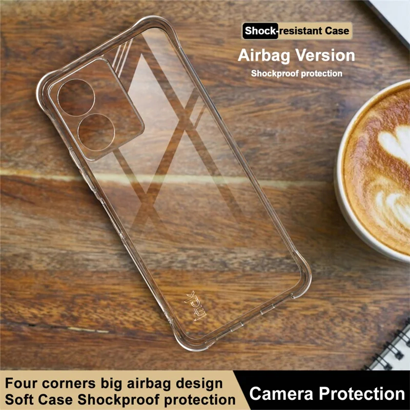 IMAK Clear Case for HMD Key 4G / Aura 2 / Arc 4G Airbag Shockproof Protection TPU Phone Cover