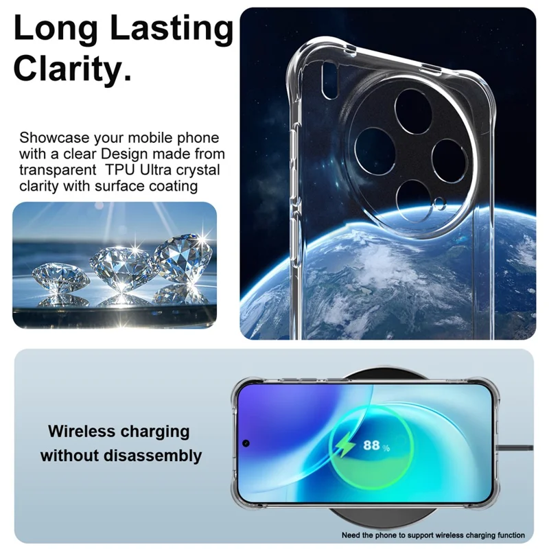 Custodia IMAK per vivo X300 5G Cover Telefono TPU Protezione Antiurto Airbag