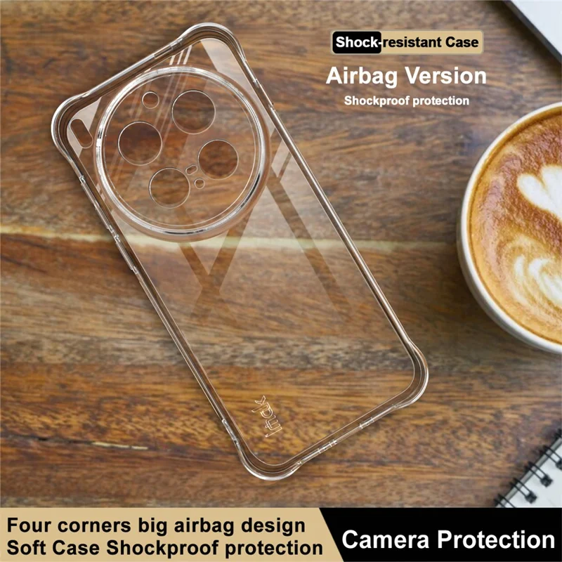 IMAK Para Caso vivo X300 Pro 5G Capa de Telefone TPU Proteção Airbag à Prova de Choque