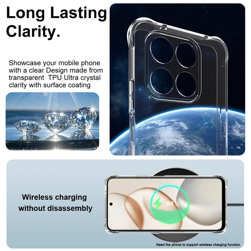 IMAK For Honor Play10T 5G Case TPU Phone Cover Airbag Shockproof Protection