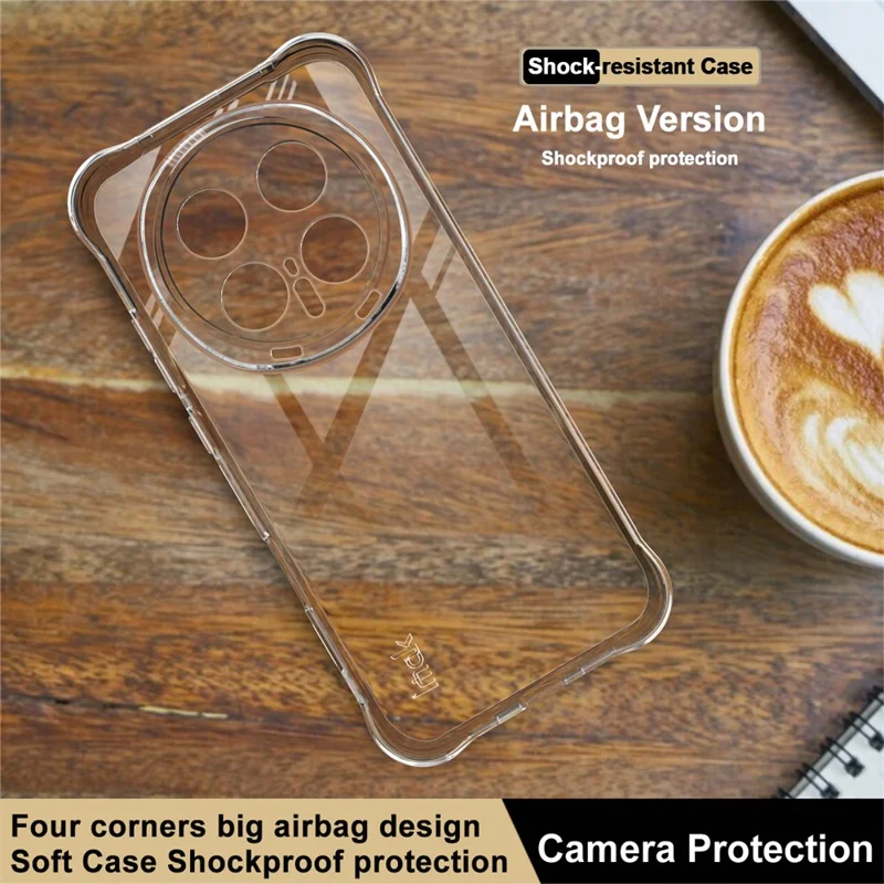 IMAK til Honor Magic8 Pro 5G TPU-håndkaseskærm med luftkammer stødfast beskyttelse